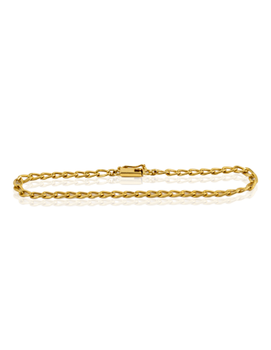 Pulsera eslabón bilbao 18cm oro 18k - Joyería Orocash