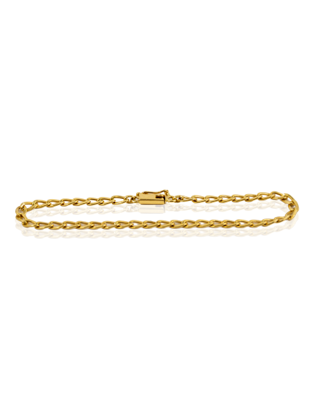 Pulsera eslabón bilbao 18cm oro 18k - Joyería Orocash