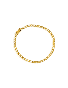 Pulsera eslabón bilbao 18cm oro 18k - Joyería Orocash