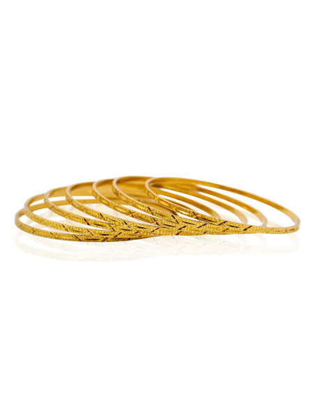 Pulsera semanario labrado en X 6.8cm oro 18k - Joyería Orocash