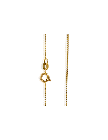 Cadena eslabón veneciano 49cm oro 18k - Joyería Orocash