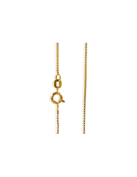Cadena eslabón veneciano 49cm oro 18k - Joyería Orocash