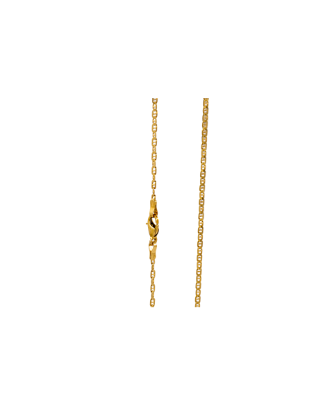 Cadena eslabón ancla plana 52cm oro 18k - Joyería Orocash