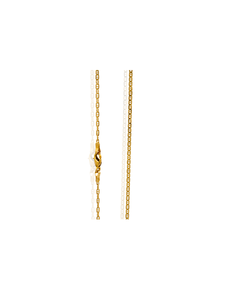 Cadena eslabón ancla plana 52cm oro 18k - Joyería Orocash