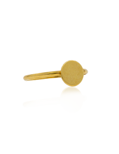 Anillo círculo pulido oro 18k - Joyería Orocash