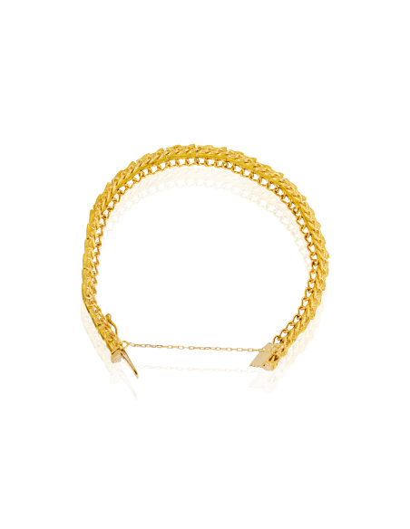 Pulsera princesa flechas c. seguridad 18cm oro 18k - Joyería Orocash