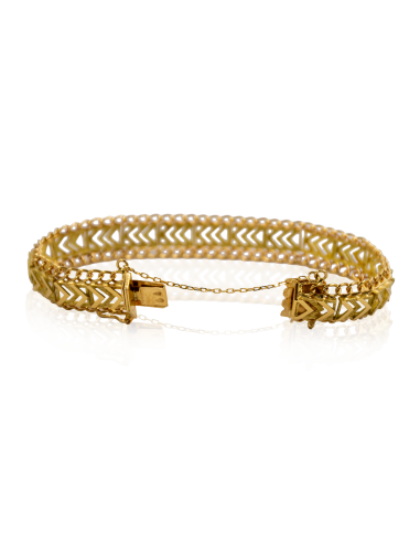 Pulsera princesa flechas c. seguridad 18cm oro 18k - Joyería Orocash