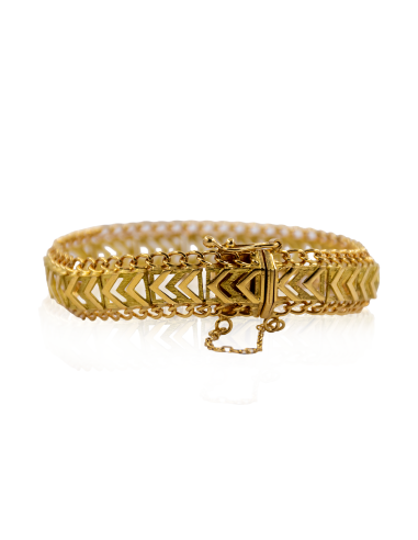 Pulsera princesa flechas c. seguridad 18cm oro 18k - Joyería Orocash
