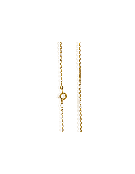 Cadena eslabón forzada 59cm oro 18k - Joyería Orocash