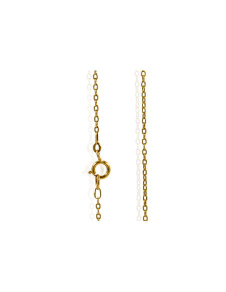 Cadena eslabón forzada 59cm oro 18k - Joyería Orocash