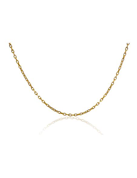 Cadena eslabón forzada 59cm oro 18k - Joyería Orocash
