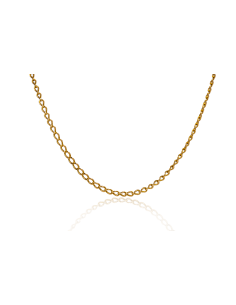 Cadena eslabón barbada 69cm oro 18k - Joyería Orocash