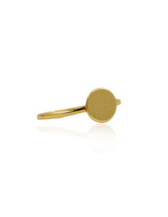 Anillo círculo pulido oro 18k - Joyería Orocash
