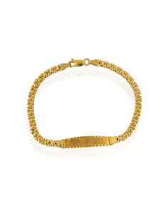Pulsera esclava eslabón bismark 18cm oro 18k - Joyería Orocash