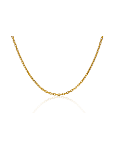 Cadena eslabón forzada 51cm oro 18k - Joyería Orocash