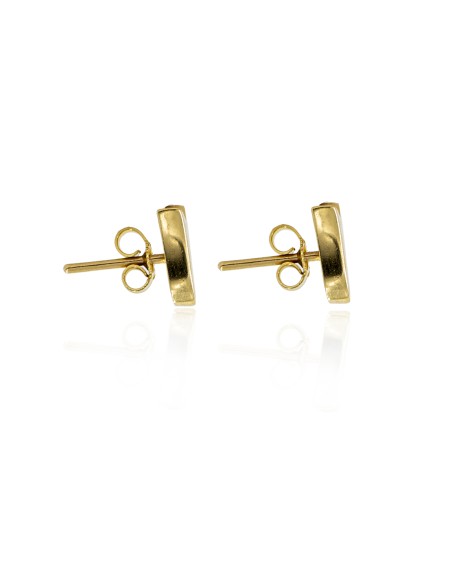 Pendientes tulipán pulidos oro 18k - Joyería Orocash