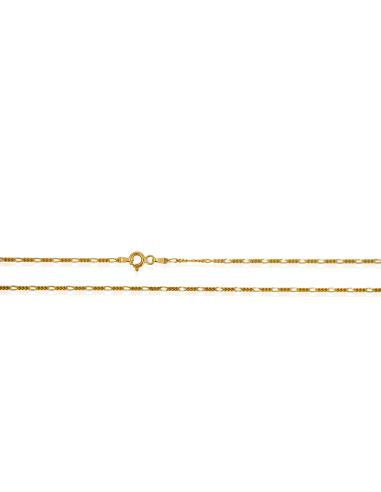 Cadena eslabón 3x1 40cm oro 18k - Joyería Orocash