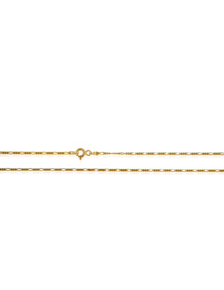Cadena eslabón 3x1 40cm oro 18k - Joyería Orocash