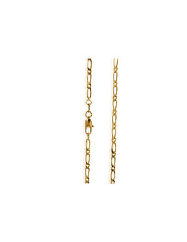 Cadena eslabón 1x1 60cm oro 18k - Joyería Orocash