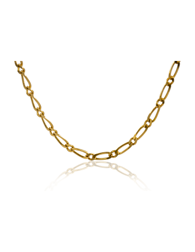 Cadena eslabón 1x1 60cm oro 18k - Joyería Orocash