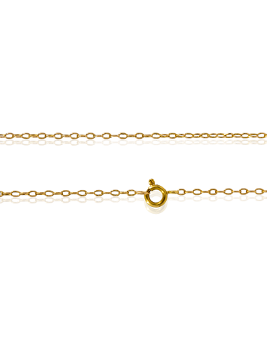 Cadena eslabón forzada 62cm oro 18k - Joyería Orocash