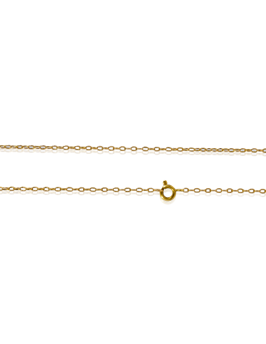 Cadena eslabón forzada 62cm oro 18k - Joyería Orocash