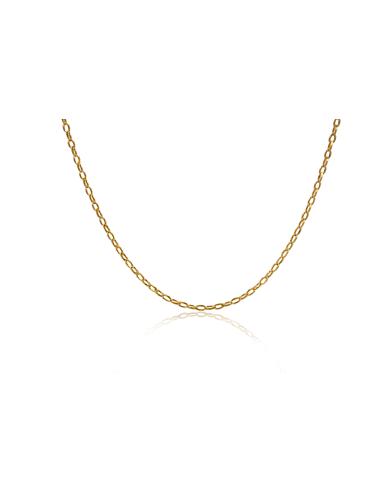 Cadena eslabón forzada 62cm oro 18k - Joyería Orocash