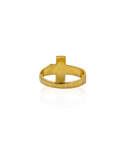Anillo cruz con cristo oro 18k - Joyería Orocash