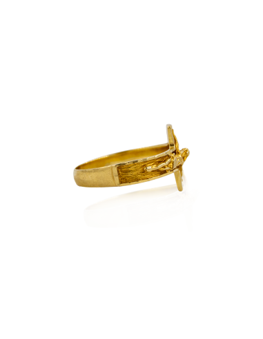 Anillo cruz con cristo oro 18k - Joyería Orocash