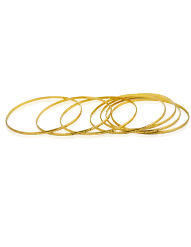 Semanario labrado brillo mate 6.8cm oro 18k - Joyería Orocash