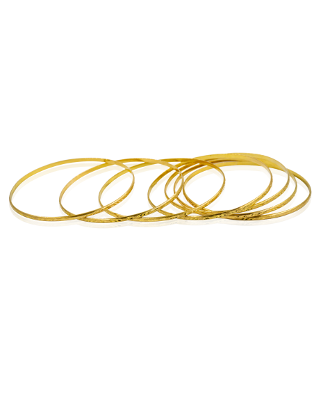 Semanario labrado brillo mate 6.8cm oro 18k - Joyería Orocash