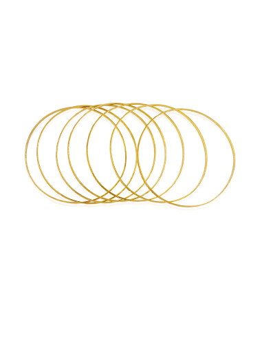 Semanario labrado brillo mate 6.8cm oro 18k - Joyería Orocash