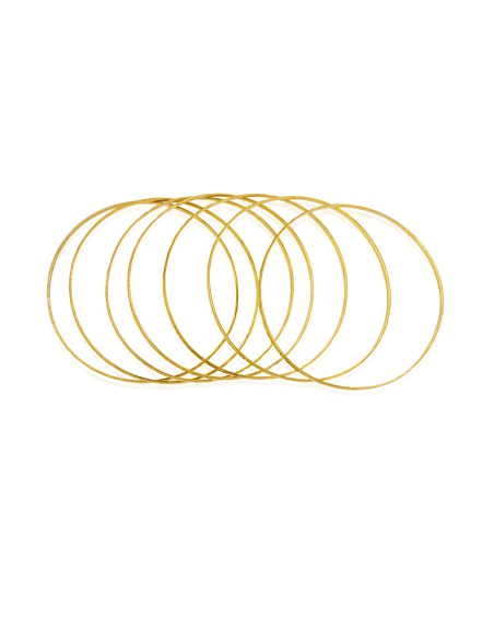 Semanario labrado brillo mate 6.8cm oro 18k - Joyería Orocash