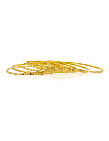 Semanario labrado brillo mate 6.8cm oro 18k - Joyería Orocash