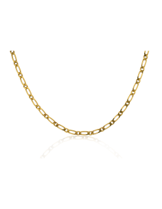 Cadena eslabón 1x1 60cm oro 18k - Joyería Orocash