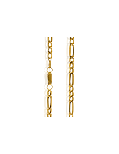 Cadena eslabón 3x1 62cm oro 18k - Joyería Orocash
