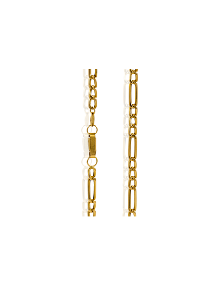Cadena eslabón 3x1 62cm oro 18k - Joyería Orocash