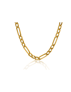 Cadena eslabón 3x1 62cm oro 18k - Joyería Orocash