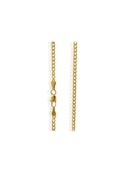 Cadena eslabón barbada 70cm oro 18k - Joyería Orocash