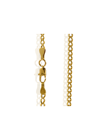 Cadena eslabón barbada 70cm oro 18k - Joyería Orocash