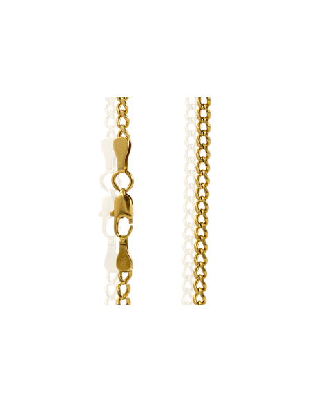 Cadena eslabón barbada 70cm oro 18k - Joyería Orocash