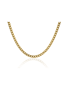 Cadena eslabón barbada 70cm oro 18k - Joyería Orocash