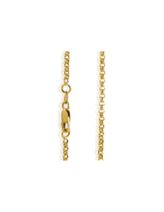 Cadena eslabón bauleta 60cm oro 18k - Joyería Orocash 2