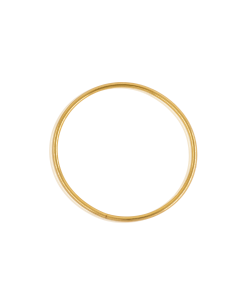 Pulsera aro liso rígida 7.3cm oro 18k - Joyería Orocash