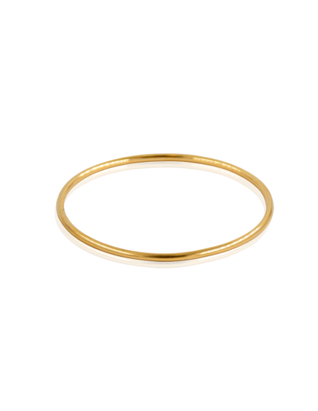Pulsera aro liso rígida 6.6cm oro 18k - Joyería Orocash