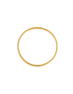 Pulsera aro liso rígida 6.6cm oro 18k - Joyería Orocash 2