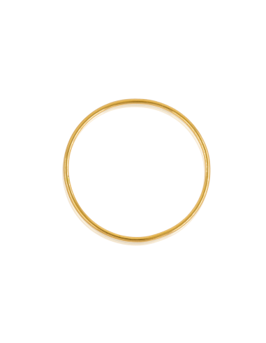 Pulsera aro liso rígida 6.6cm oro 18k - Joyería Orocash