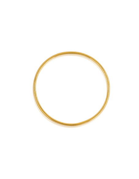 Pulsera aro liso rígida 6.6cm oro 18k - Joyería Orocash