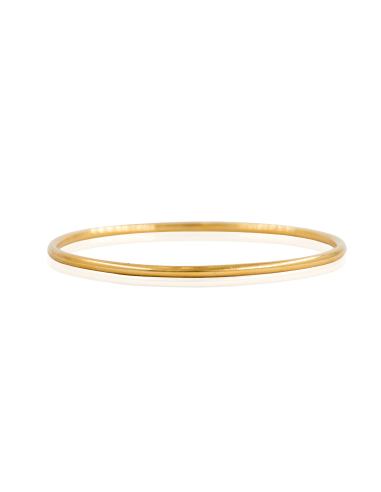 Pulsera aro liso rígida 6.6cm oro 18k - Joyería Orocash