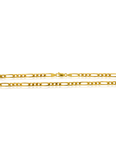 Cadena eslabón 3x1 49cm oro 18k - Joyería Orocash